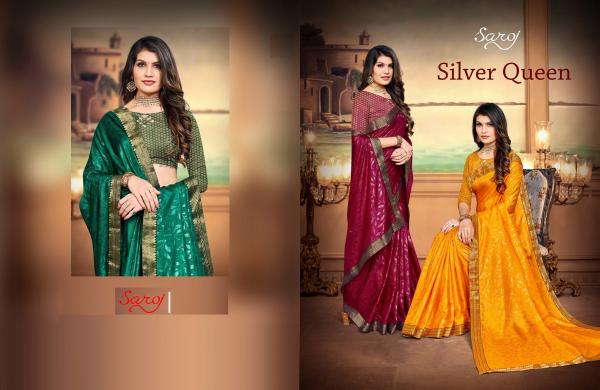 Saroj Silver Queen Fancy Silk Saree